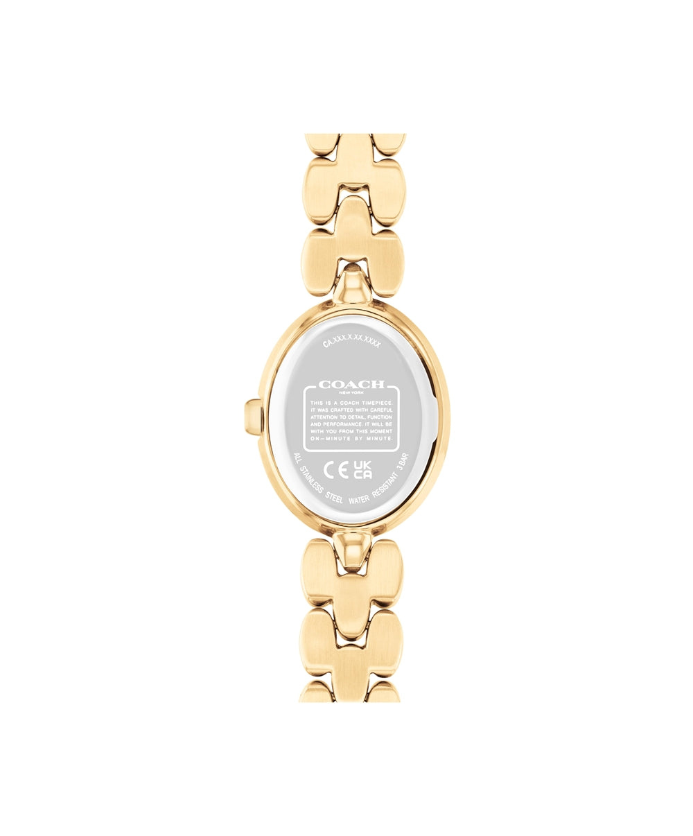 Coach Gold Sammy Oval Bracelet Watch