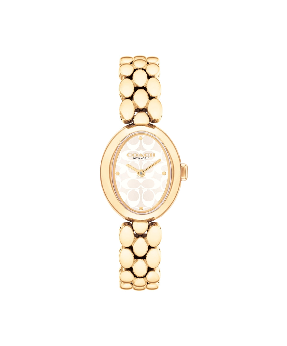 Coach Gold Sammy Oval Bracelet Watch