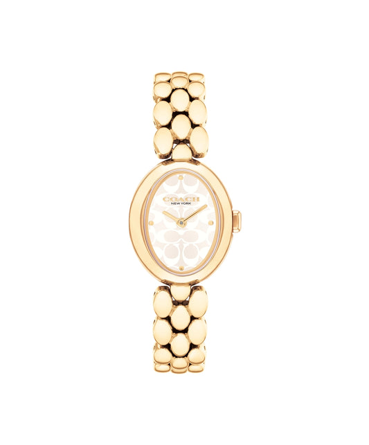 Coach Gold Sammy Oval Bracelet Watch