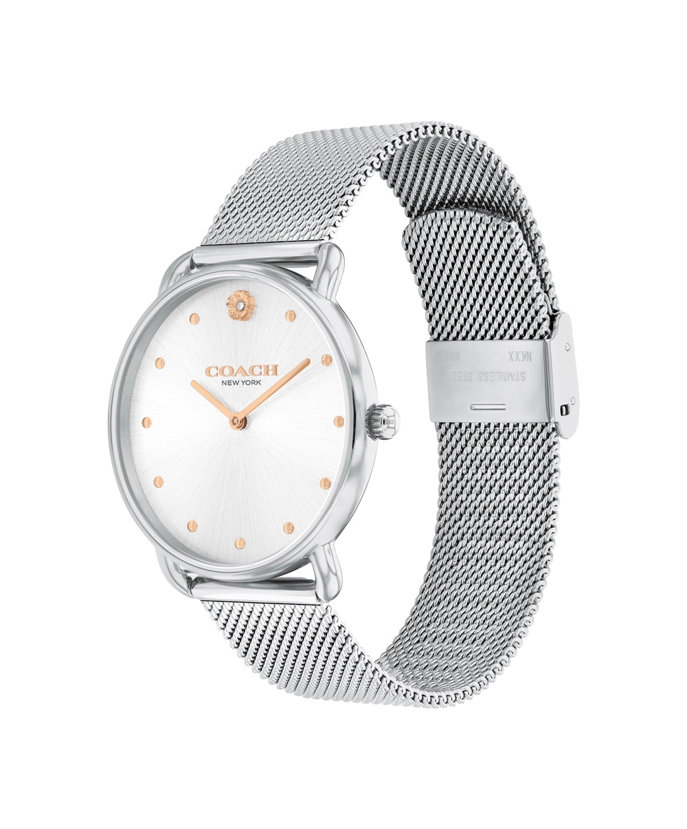 Coach Silver Elliot Mesh Watch