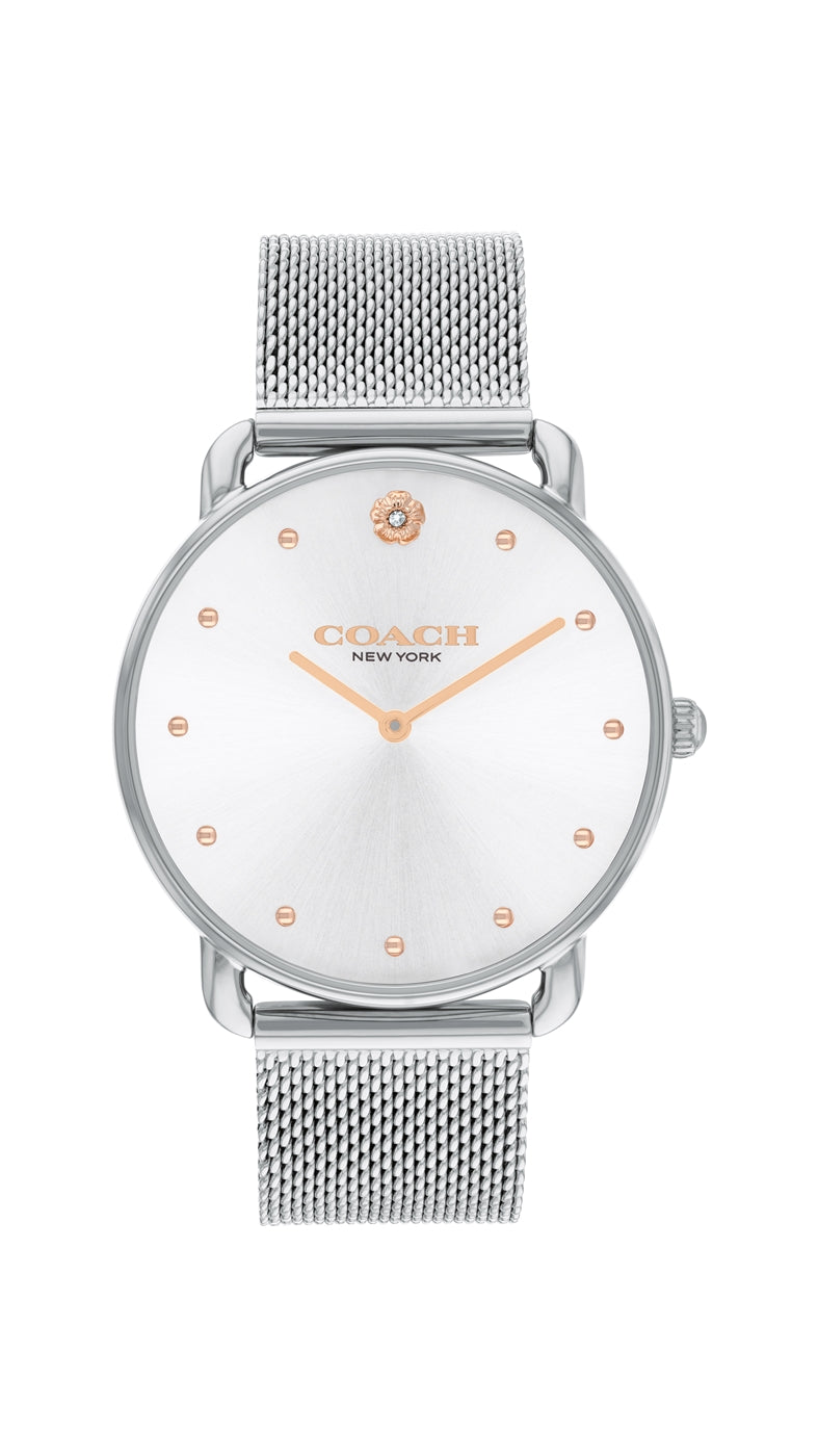 Coach Silver Elliot Mesh Watch