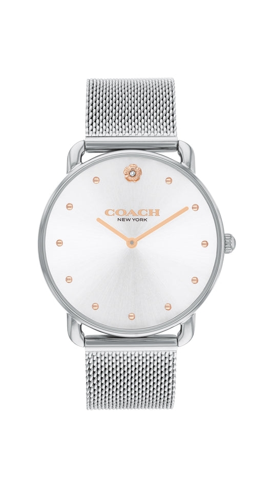 Coach Silver Elliot Mesh Watch