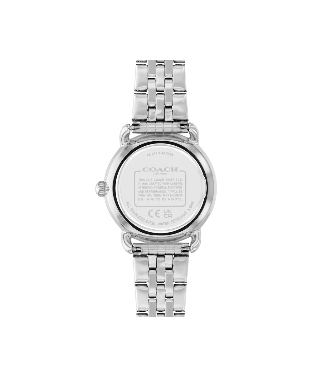 Coach Silver Pink Elliot Metal Watch