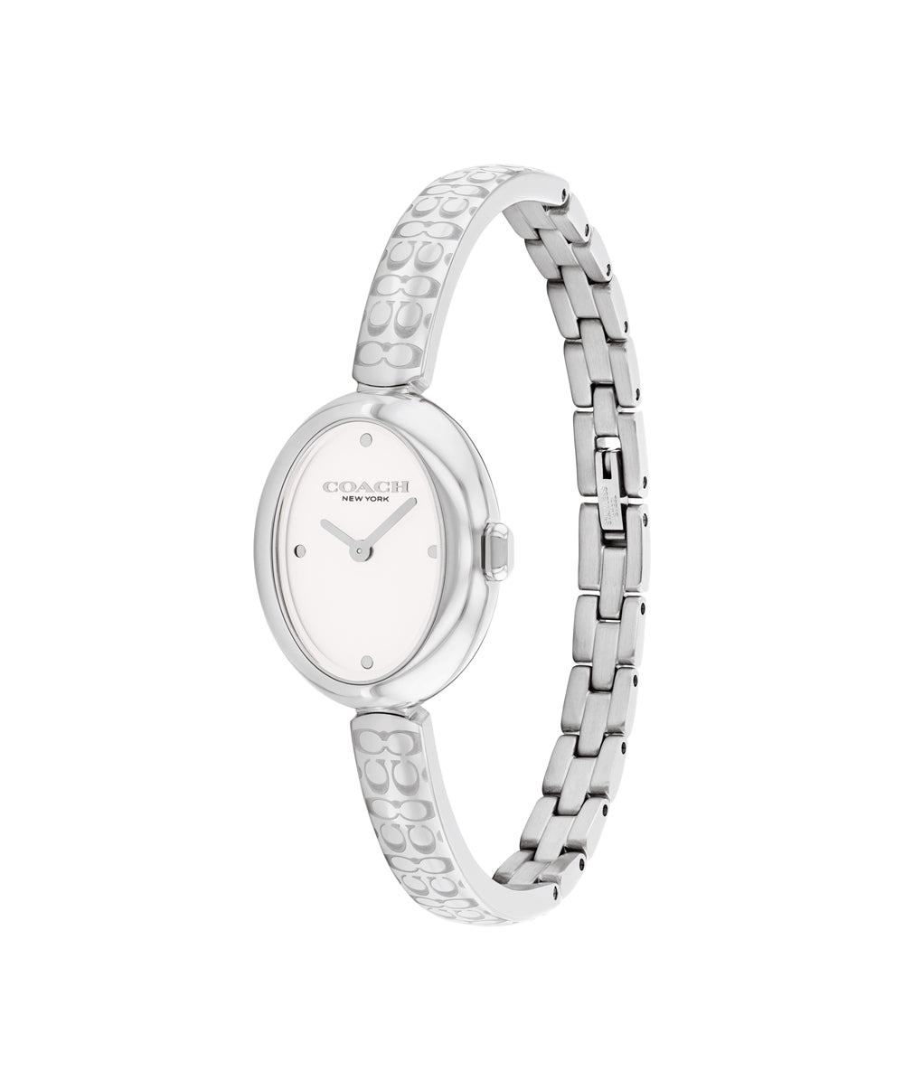 Coach Silver Sammy Oval Bangle Watch