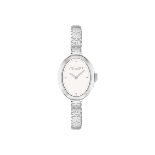 Coach Silver Sammy Oval Bangle Watch