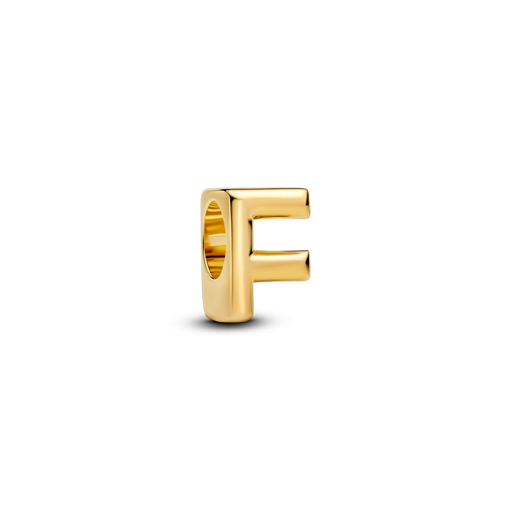 Pandora  Pandora Gold Letter F Alphabet Charm