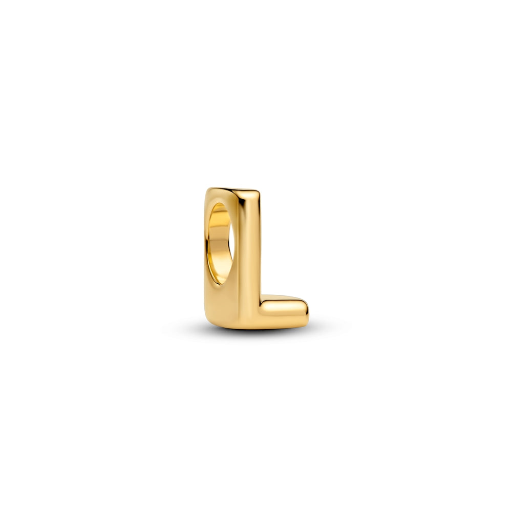 Pandora Gold Letter L Alphabet Charm