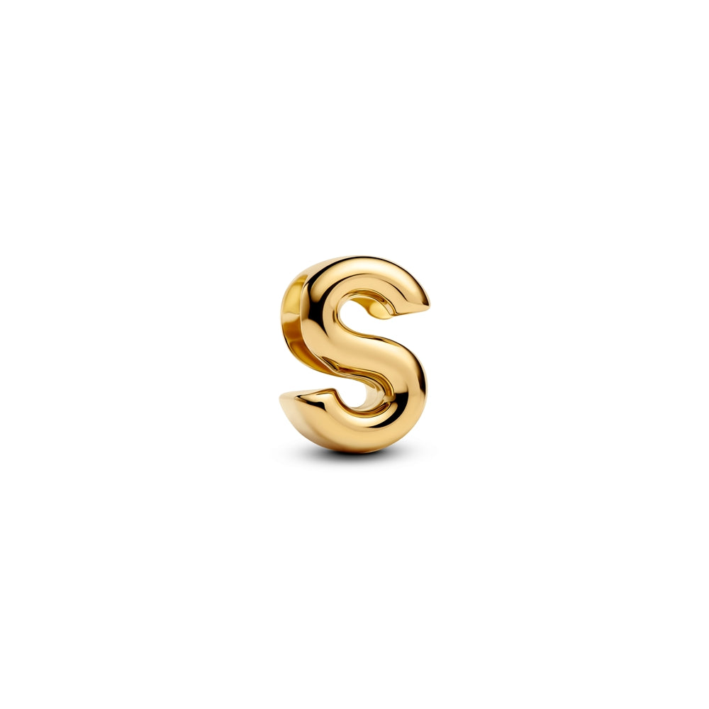 Pandora Gold Letter S Alphabet Charm