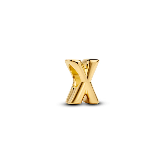 Pandora Gold Letter X Alphabet Charm