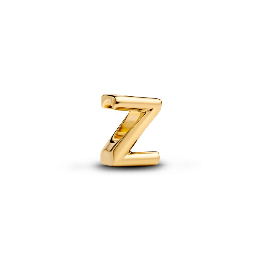 Pandora Gold Letter Z Alphabet Charm