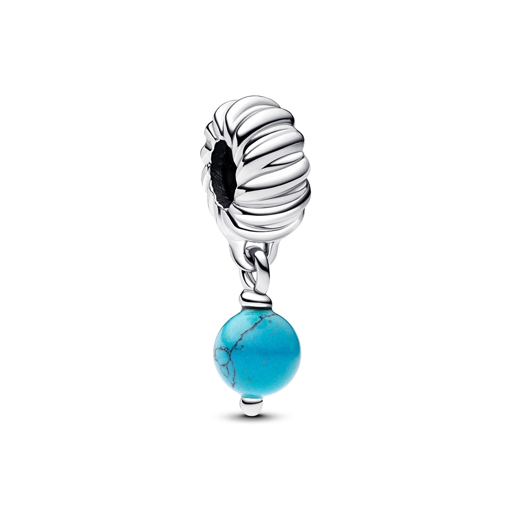 Pandora Silver Turquoise Dangle Charm