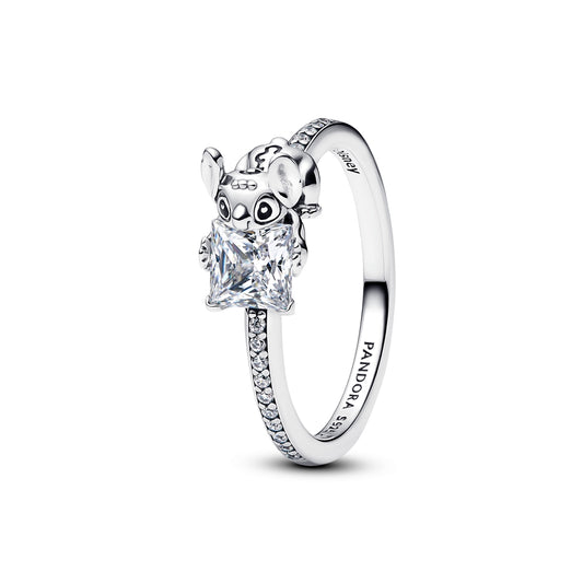 Pandora Silver Disney Stitch & Stone Ring