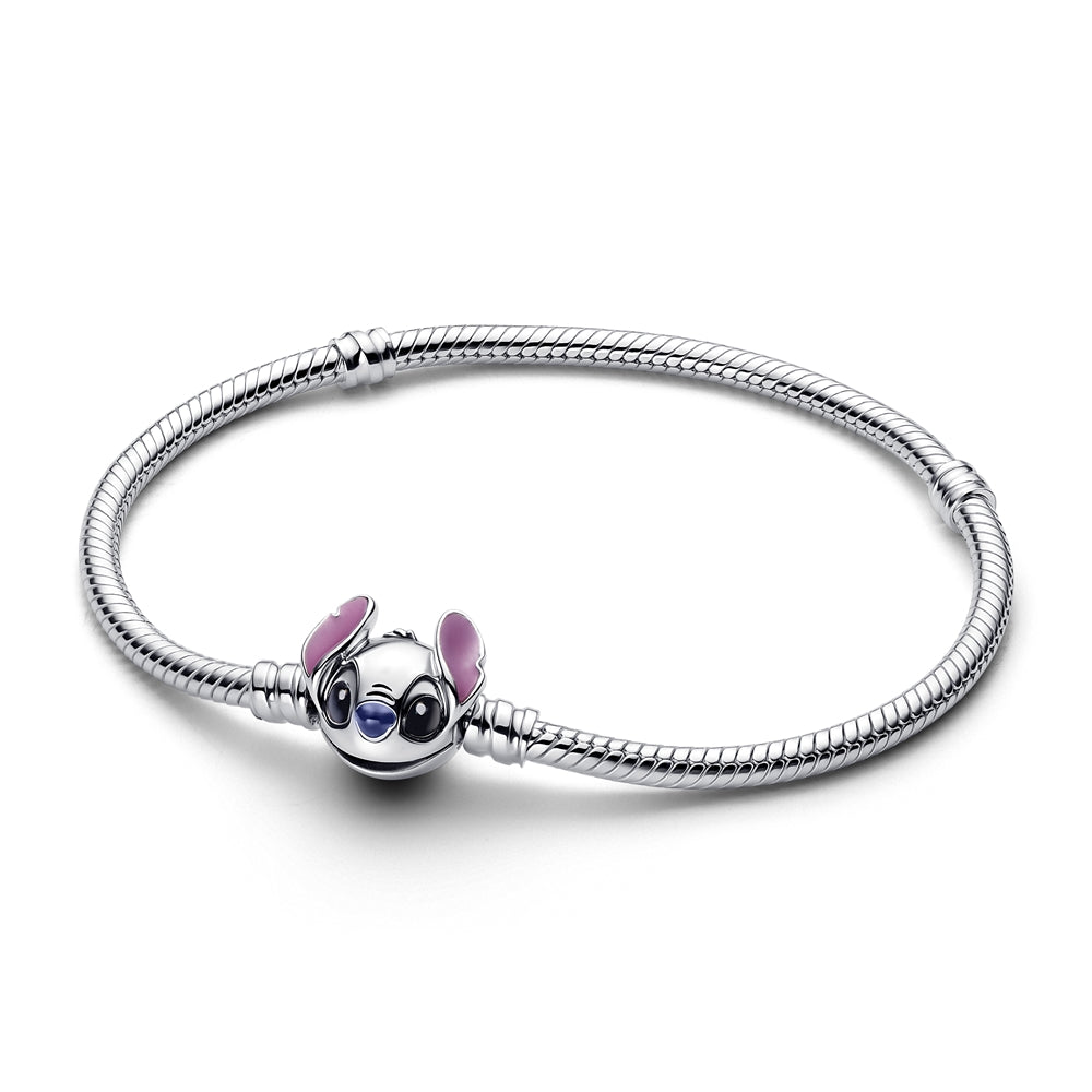 Pandora Silver Disney Stitch Snake Chain Bracelet