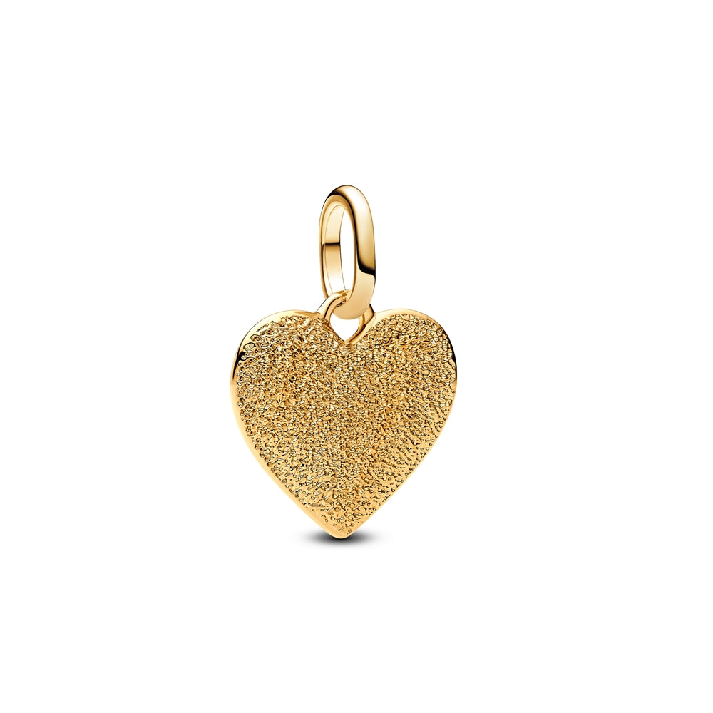 Pandora Gold Engravable Heart Medallion Charm