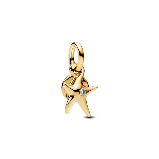 Pandora Gold Starfish Double Dangle Charm