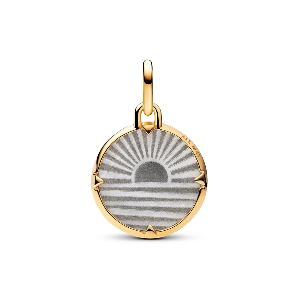 Pandora Gold Sunrise Medallion  Charm