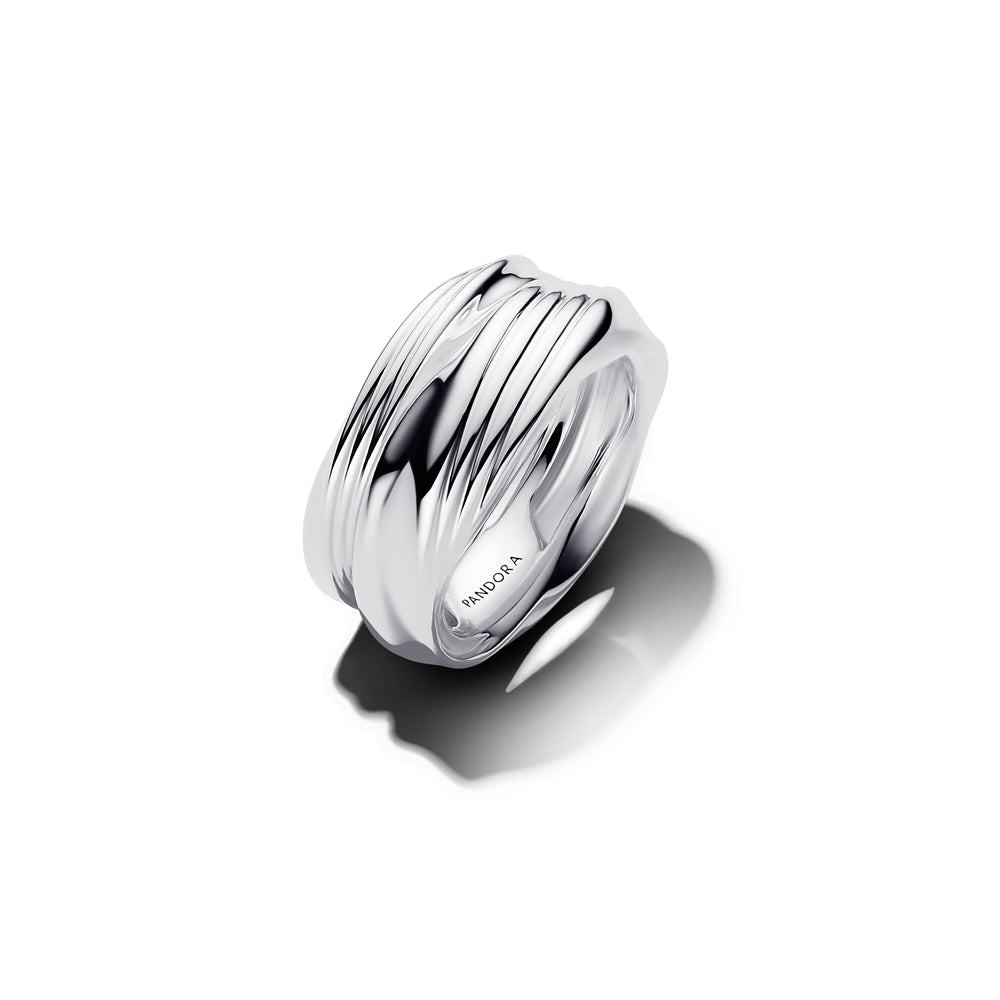 Pandora Silver Twisted Double Ring