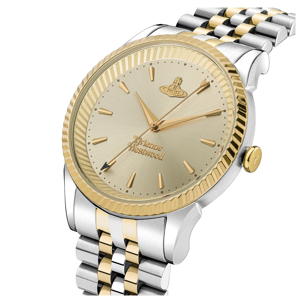 Vivienne Westwood Gold Mix Champ Seymour Round Dial Watch