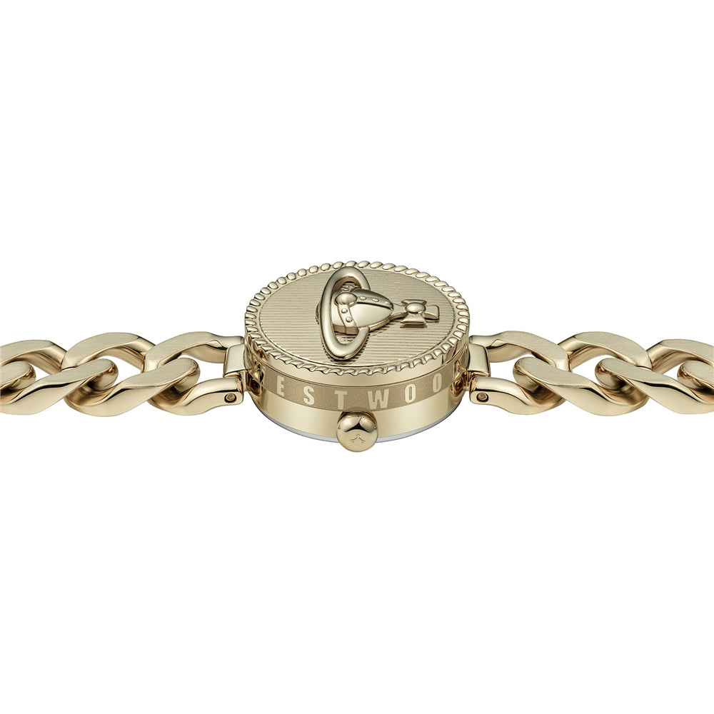 Vivienne Westwood Gold Orb Button Round Button Watch