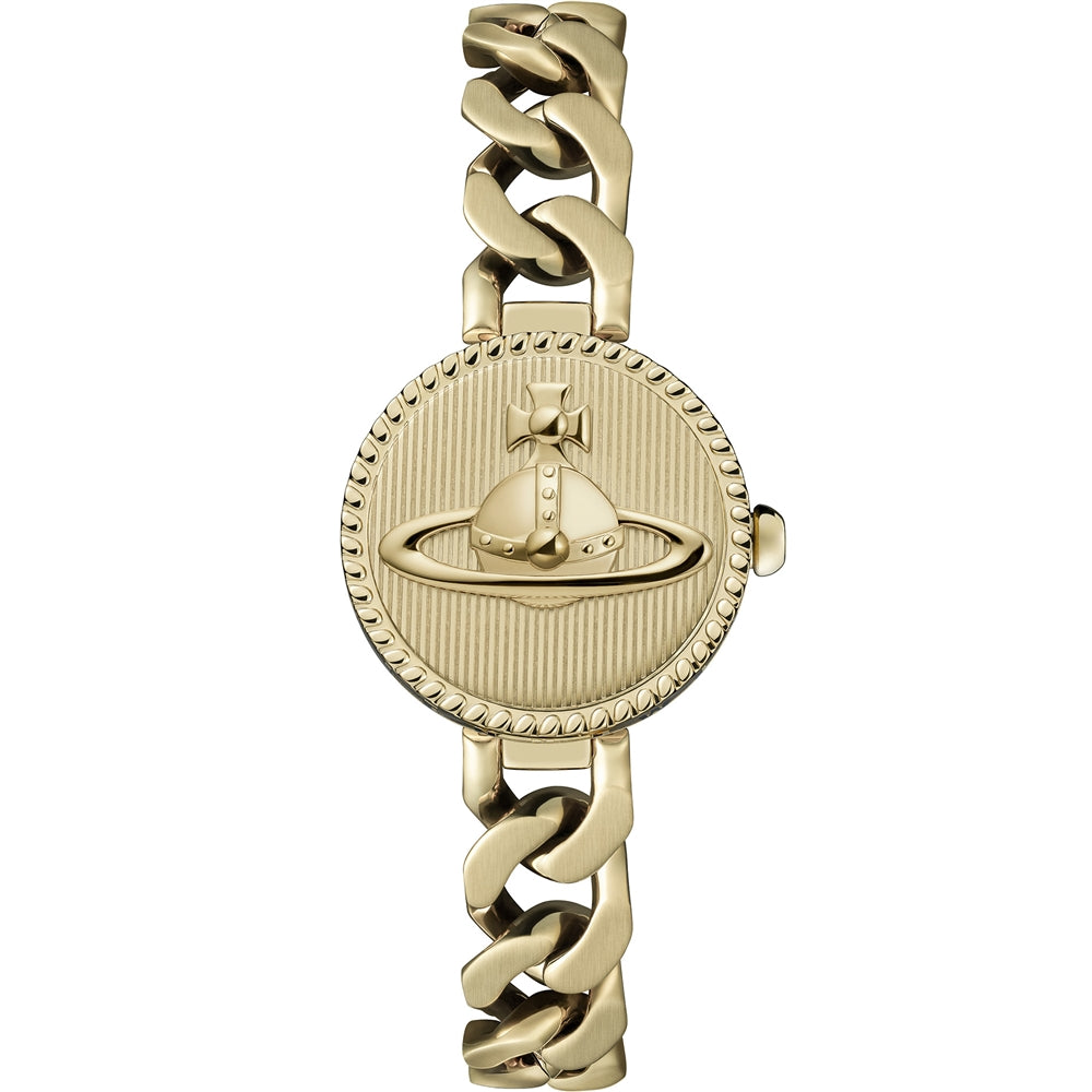 Vivienne Westwood Gold Orb Button Round Button Watch