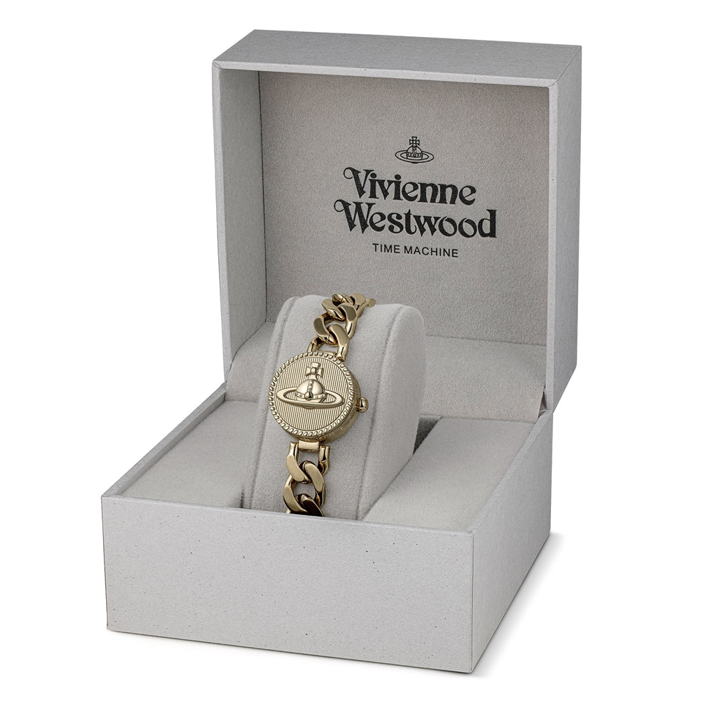 Vivienne Westwood Gold Orb Button Round Button Watch