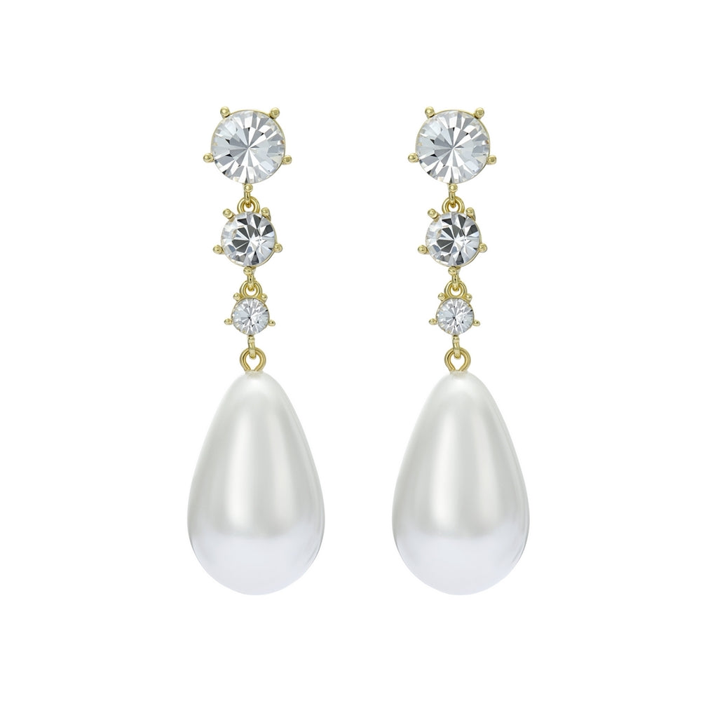 Ted Baker Gold Pearsti Pearl Statement Drop Earrings