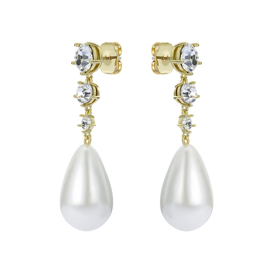 Ted Baker Gold Pearsti Pearl Statement Drop Earrings