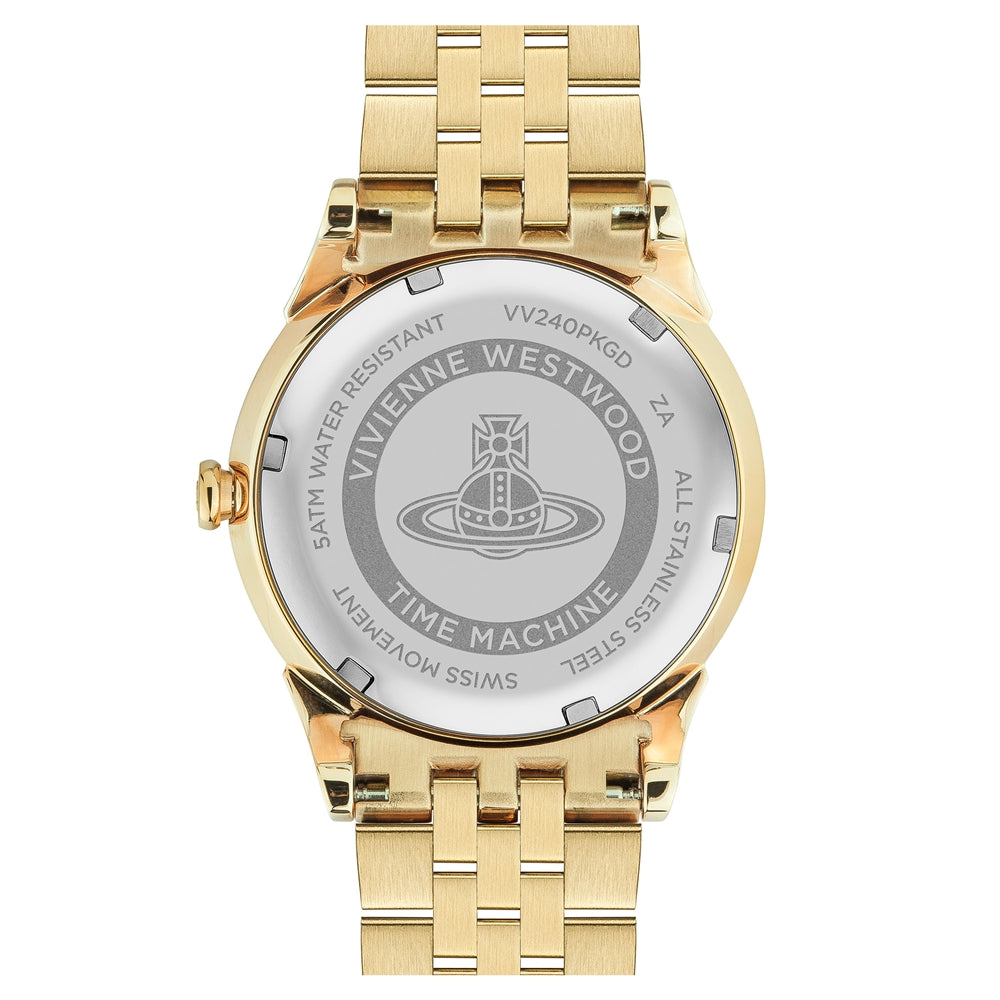 Vivienne Westwood Gold Seymour Pink Round Dial Watch