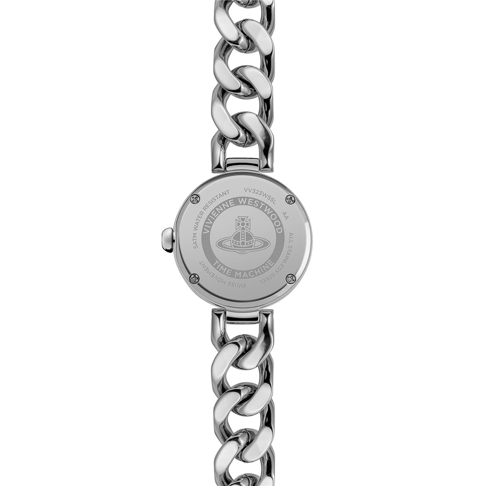 Vivienne Westwood Silver Orb Button Round Button Watch