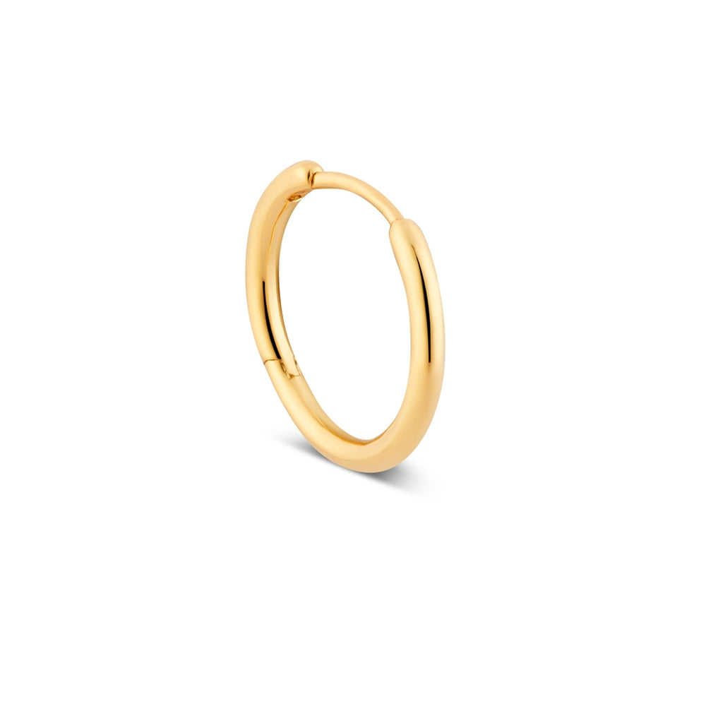 Argento Gold 16mm Slim Hoop Earrings
