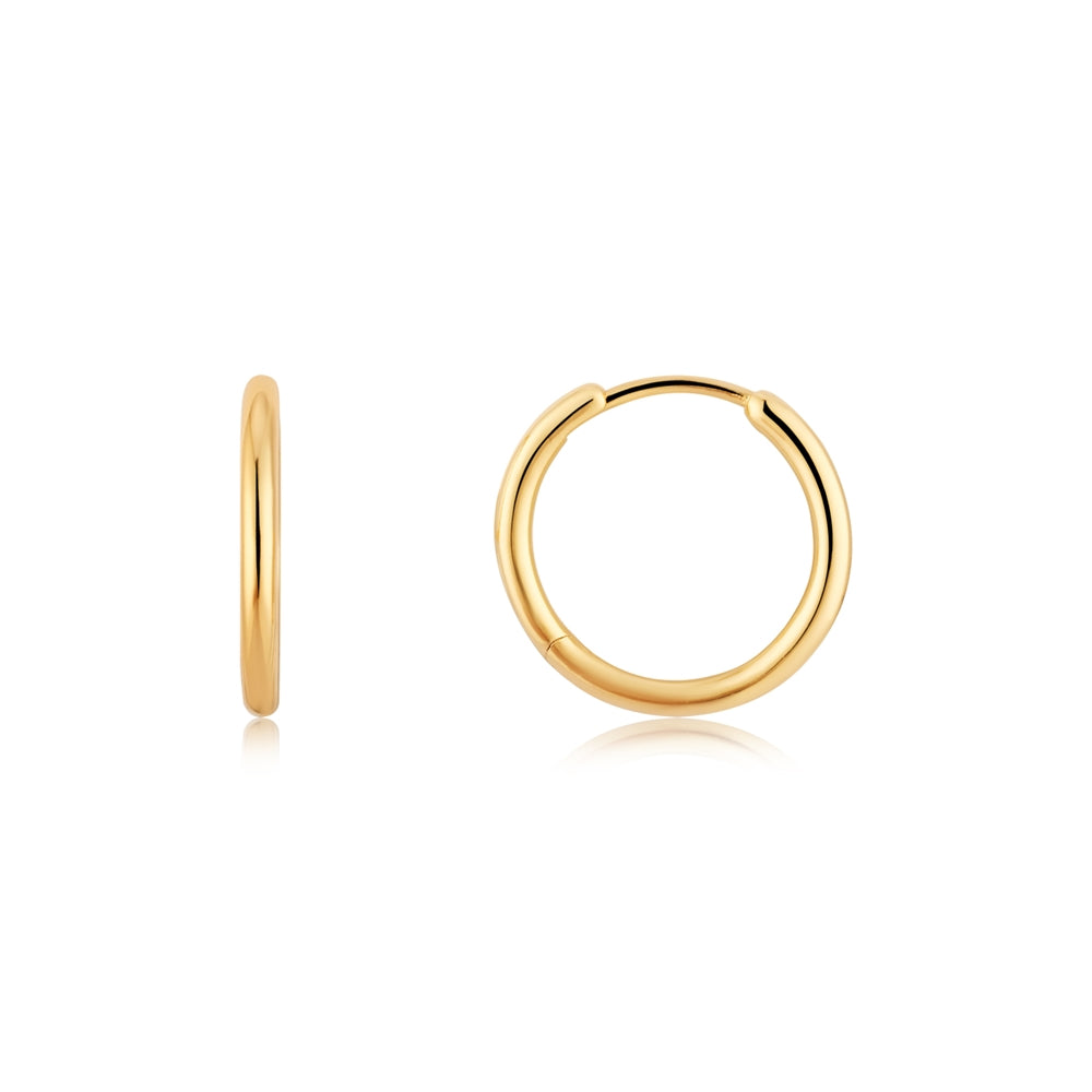 Argento Gold 16mm Slim Hoop Earrings