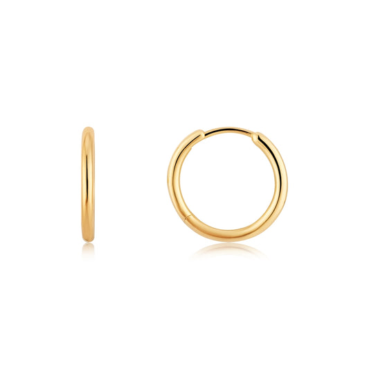 Argento Gold 16mm Slim Hoop Earrings