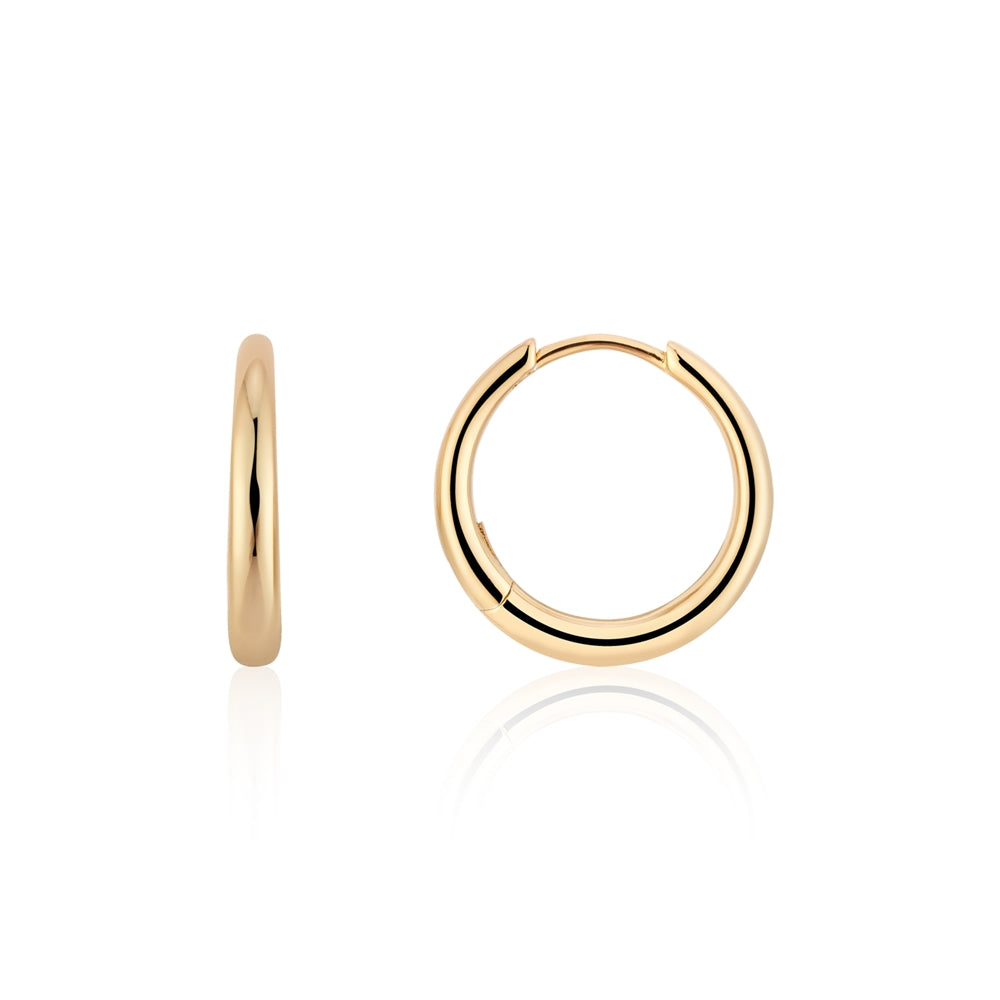 Argento Gold 16mm Thick Hoop Earrings
