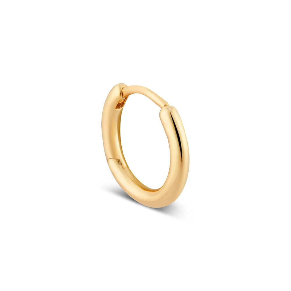 Argento Gold 12mm Slim Hoop Earrings