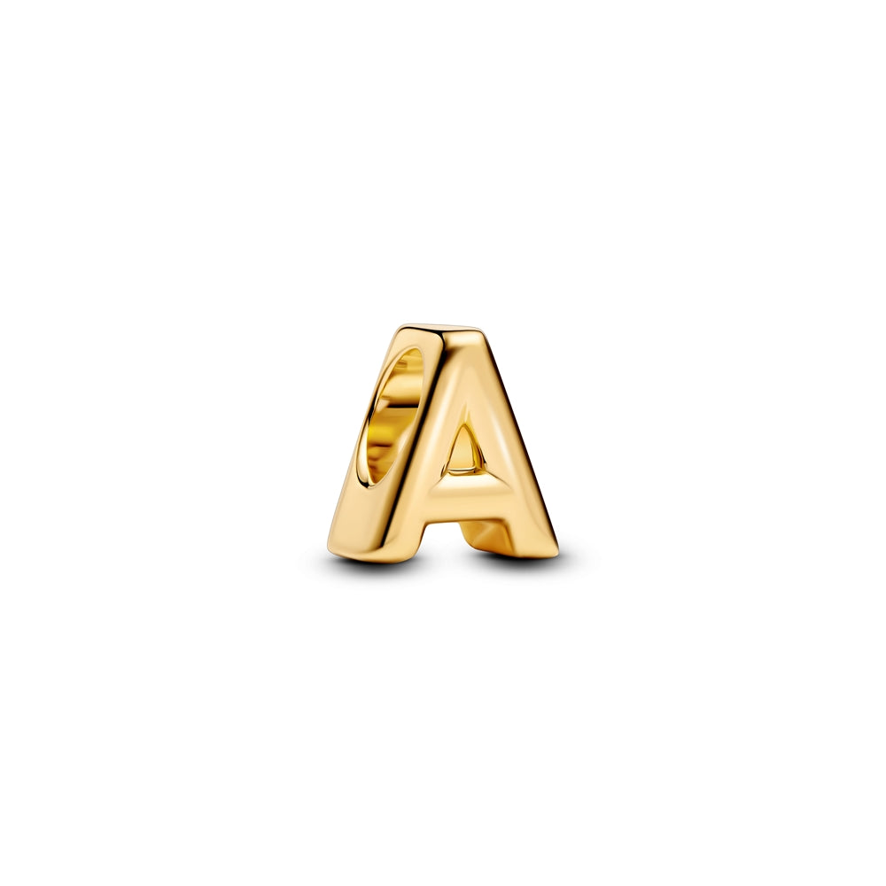 Pandora Gold Letter A Alphabet Charm
