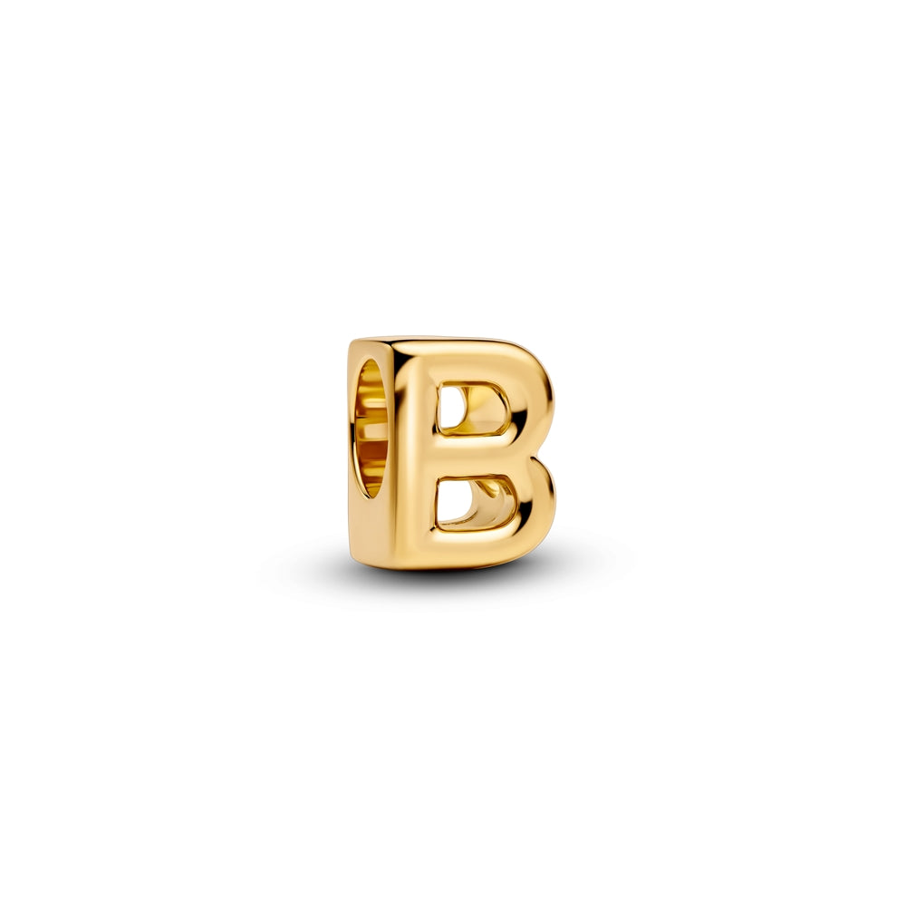 Pandora Gold Letter B Alphabet Charm