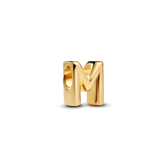 Pandora Gold Letter M Alphabet Charm