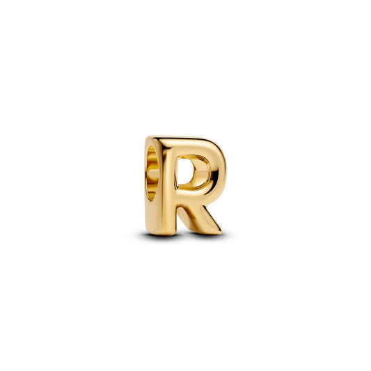 Pandora Gold Letter R Alphabet Charm
