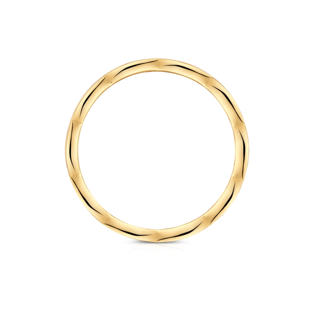 Argento Gold Infinite Oval Band Ring