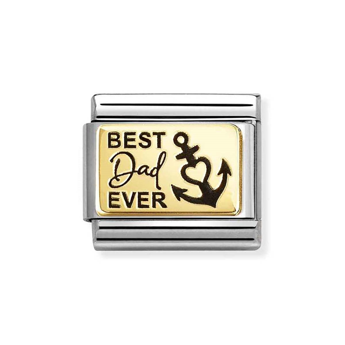 Nomination Gold Best Dad Ever Anchor Charm