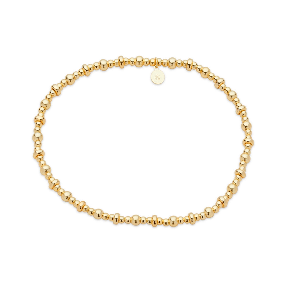 Argento Gold 14k Plated Mini Beaded Bracelet