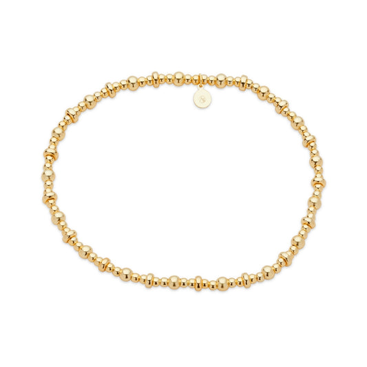 Argento Gold 14k Plated Mini Beaded Bracelet