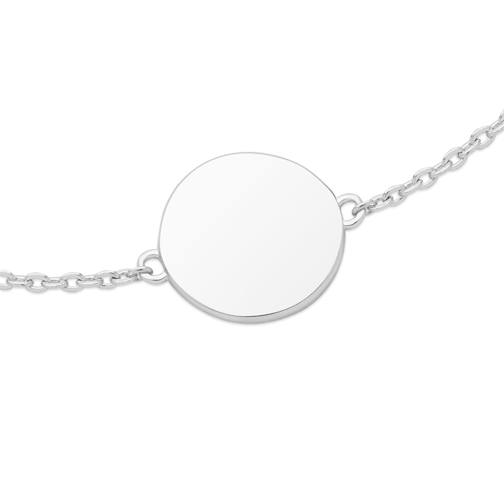 Argento Silver Engravable Circle Bracelet