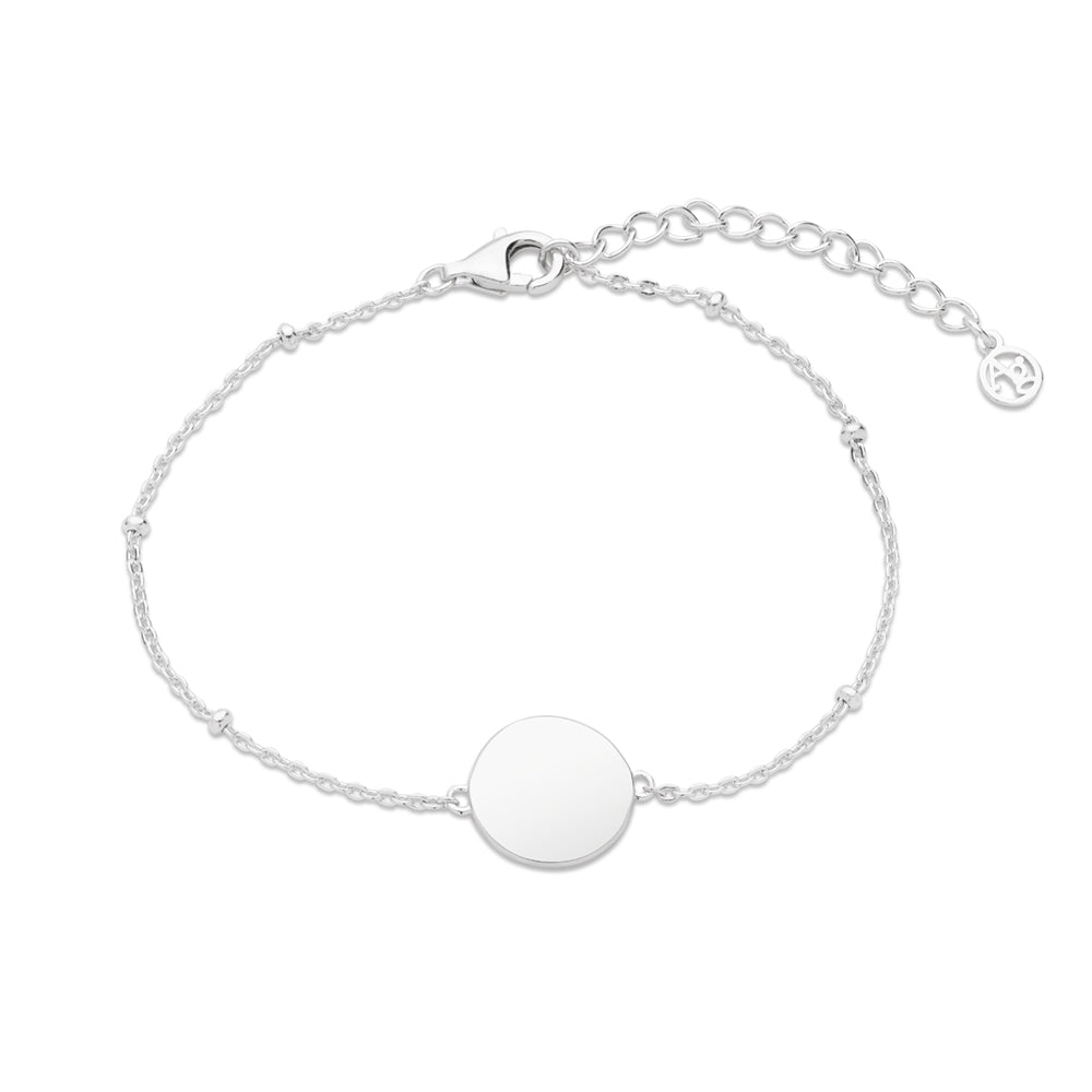 Argento Silver Engravable Circle Bracelet