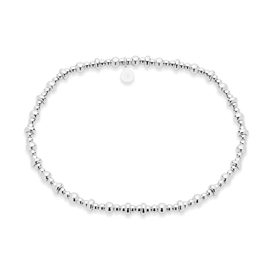Argento Silver Mini Beaded Bracelet