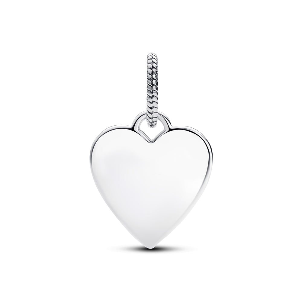 Pandora Silver Engraving Heart Pendant