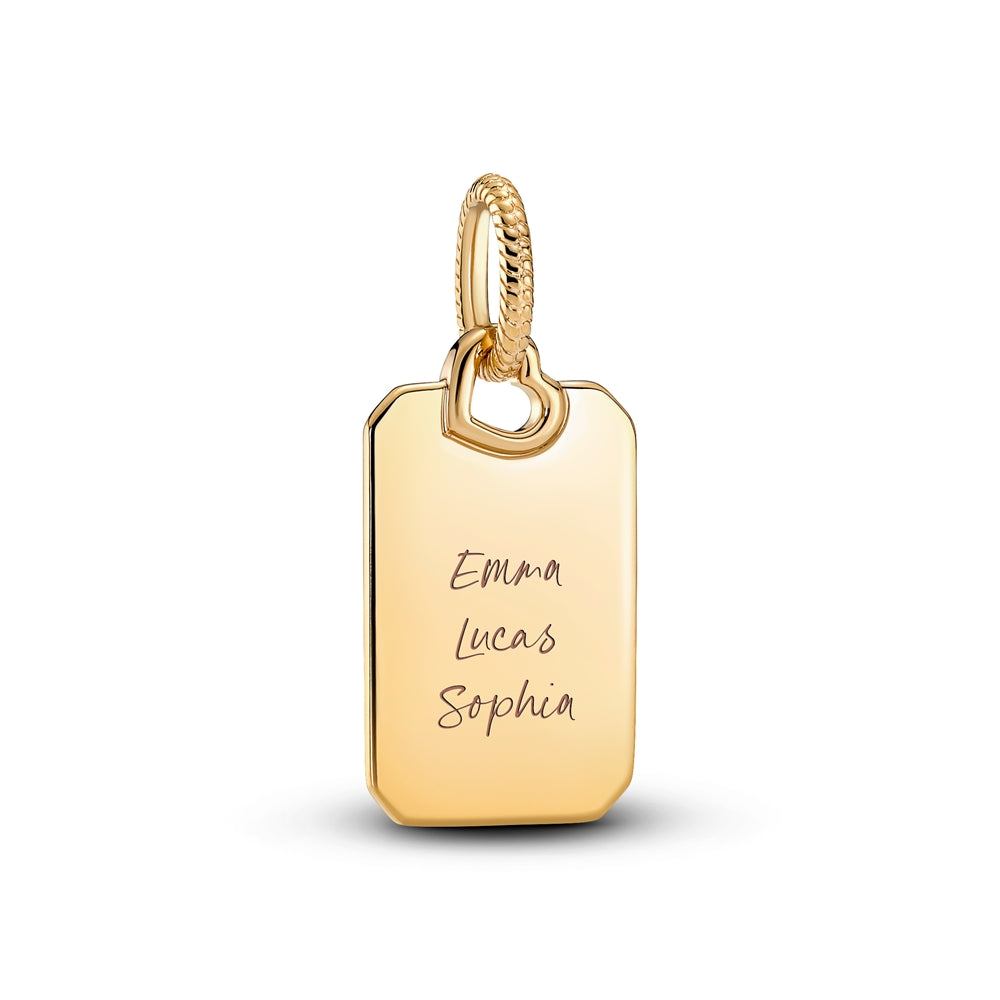 Pandora Gold Engraving Pendant