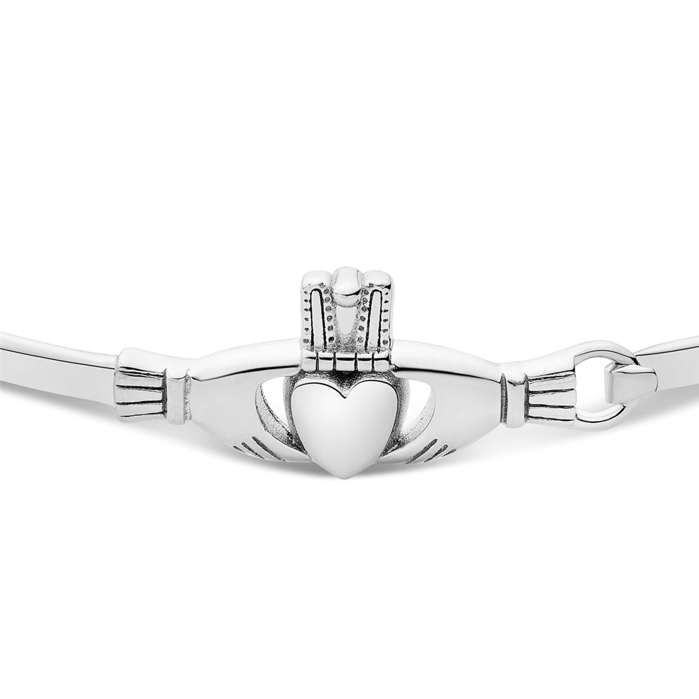 Argento Silver Claddagh Bangle