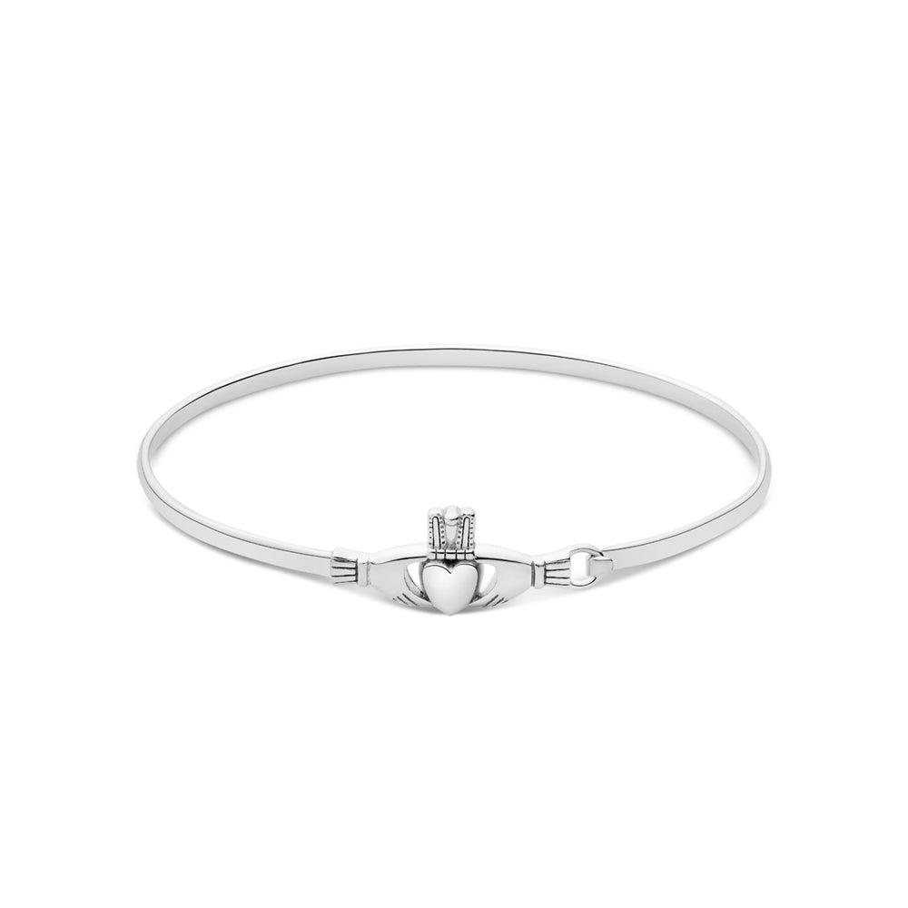 Argento Silver Claddagh Bangle