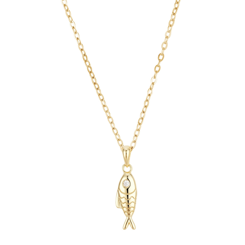 Argento Gold 14k Plated Sardine Necklace